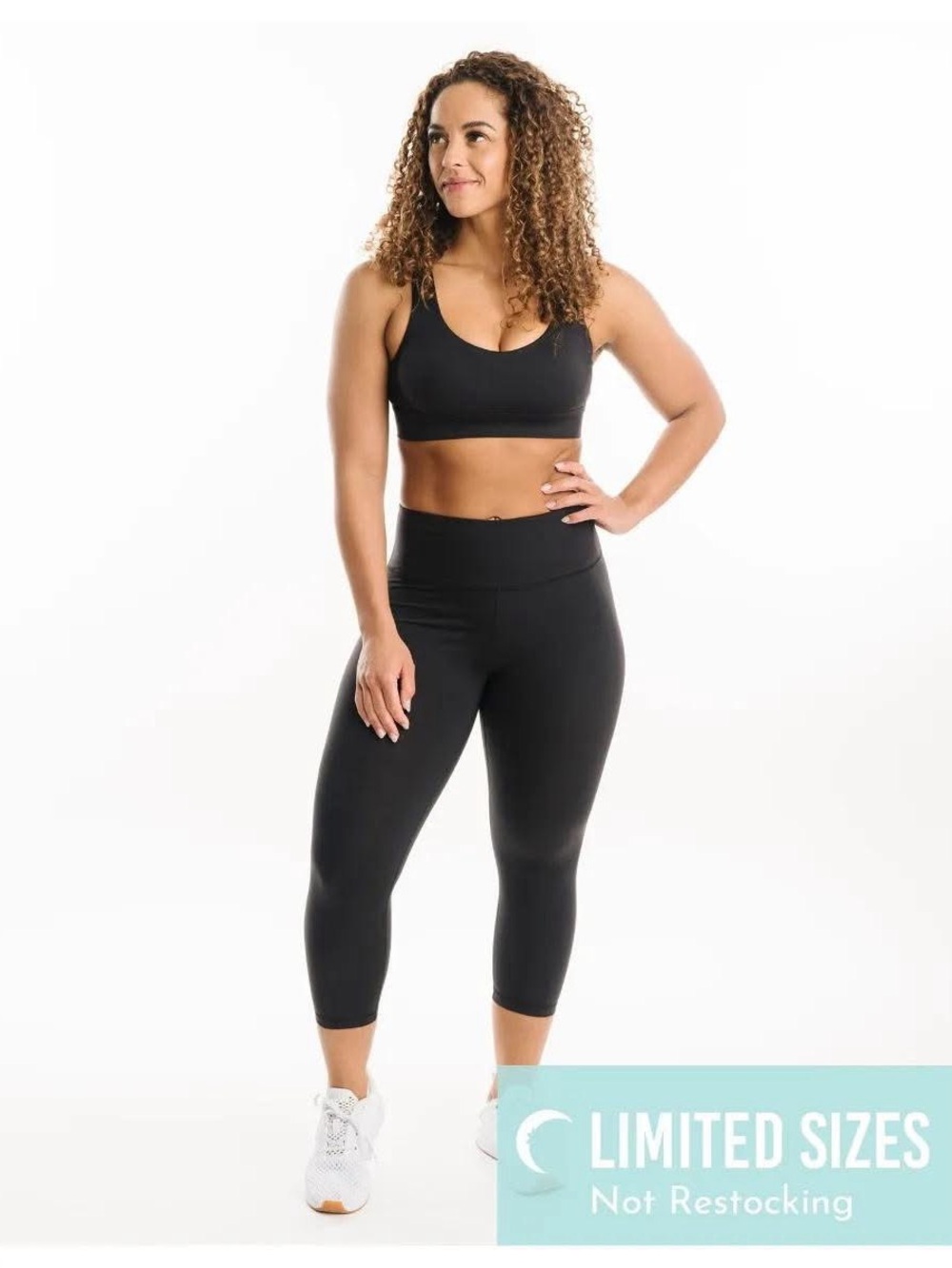 ZYIA Black Fit n Free Hi-Rise Capri 20" (size 6-8)